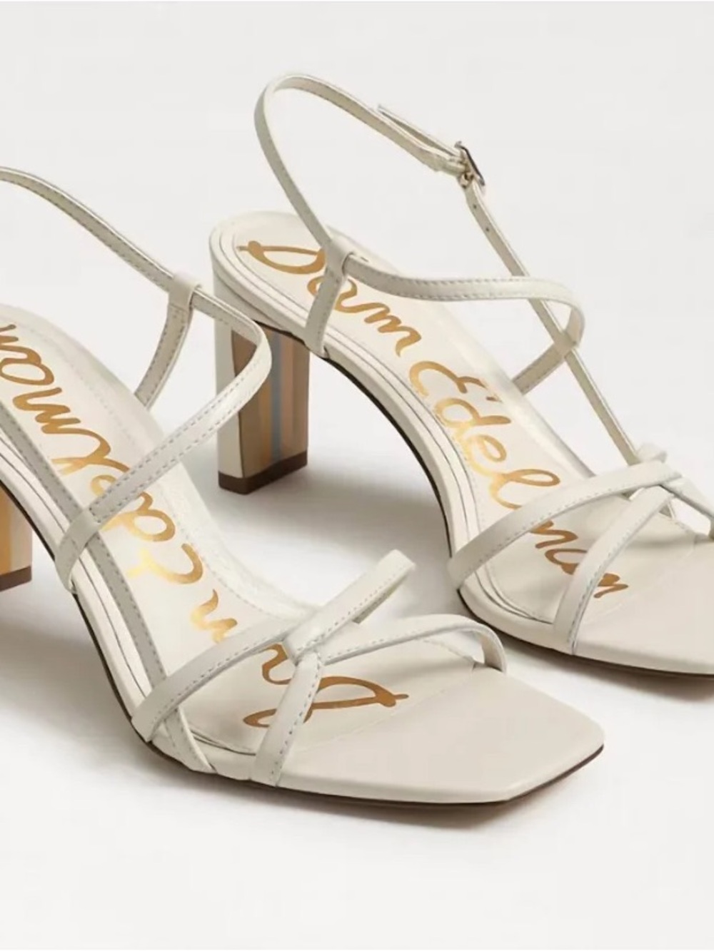 NWT Sam Edelman Emmie Slingback Sandal in bright white size 6.5